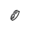 Akillis Black Gold Tattoo Black Diamond Ring