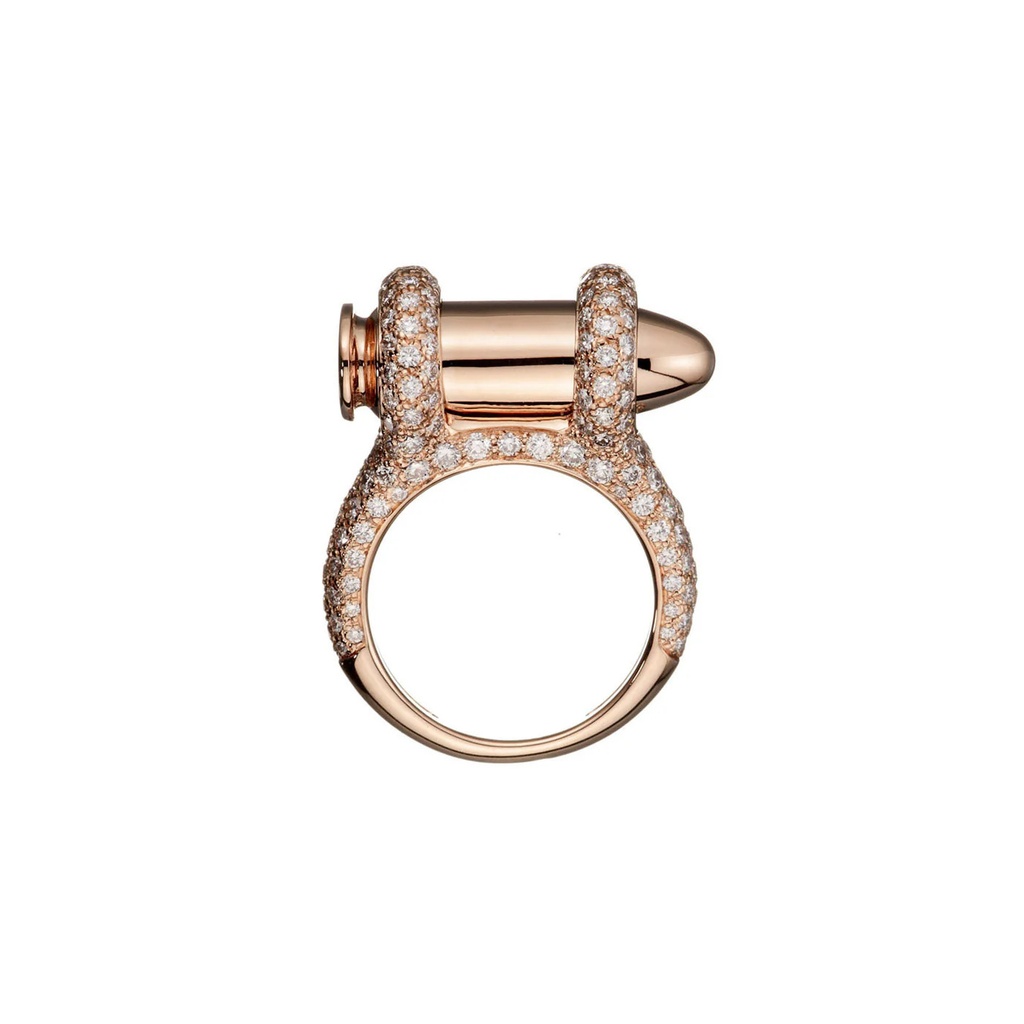 Akillis Rose Gold Bang Bang Diamond Ring