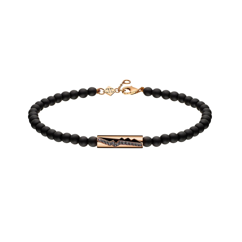 Akillis Rose Gold Capture Amulet Beads Bracelet