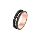 Akillis Rose Gold Capture In Motion Black Diamond Ring