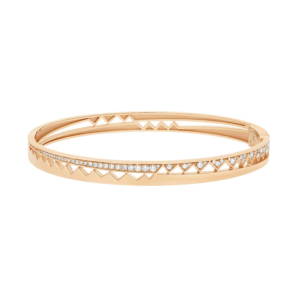 Akillis Rose Gold Capture Me Diamond Bangle Bracelet