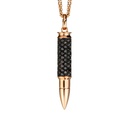 Akillis Rose Gold Fatal Attraction Black Diamond Necklace PFA0030-NS