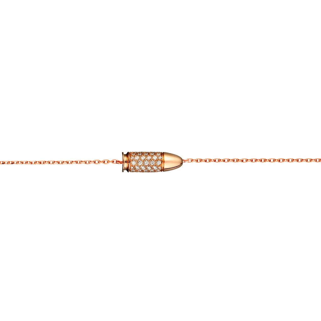 Akillis Rose Gold Mini Bang Bang Diamond Chain Bracelet BMB0007