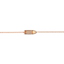 Akillis Rose Gold Mini Bang Bang Diamond Chain Bracelet BMB0007