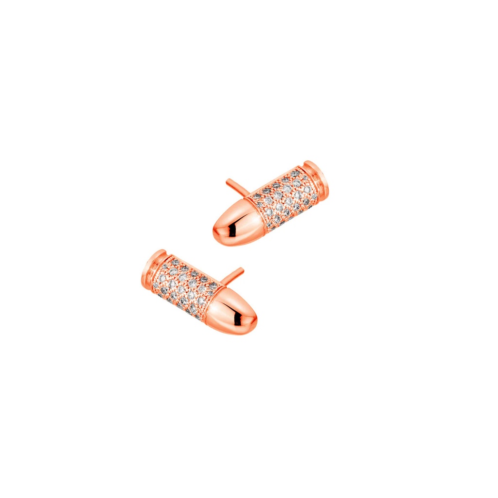 Akillis Rose Gold Mini Bang Bang Diamond Earrings EMB0007