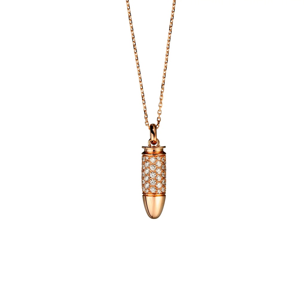 Akillis Rose Gold Mini Bang Bang Diamond Necklace PMB0013-NS