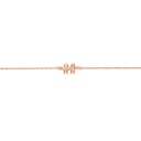 Akillis Rose Gold Mini Puzzle Diamond Chain Bracelet BMP0006-NS-15cm
