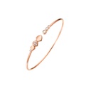 Akillis Rose Gold Python Diamond Flex Bracelet