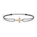 Akillis Rose Gold Python Diamonds Cord Bracelet BPY0020-NS-15cm