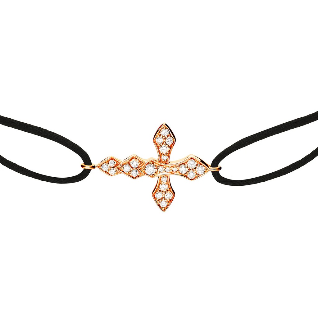 Akillis Rose Gold Python Diamonds Cord Bracelet BPY0020-NS-15cm #2