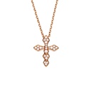 Akillis Rose Gold Python Diamonds S Necklace PPY0020-NS