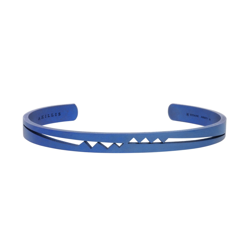 Akillis Titanium Capture Me Open Bangle Bracelet