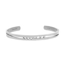 Akillis Titanium Capture Me Open Bangle Bracelet