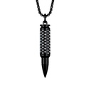 Akillis Titanium Fatal Attraction Black Diamond Necklace PFA0069-NS