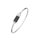 Akillis White Gold Bang Bang Black Diamond Flex Bracelet
