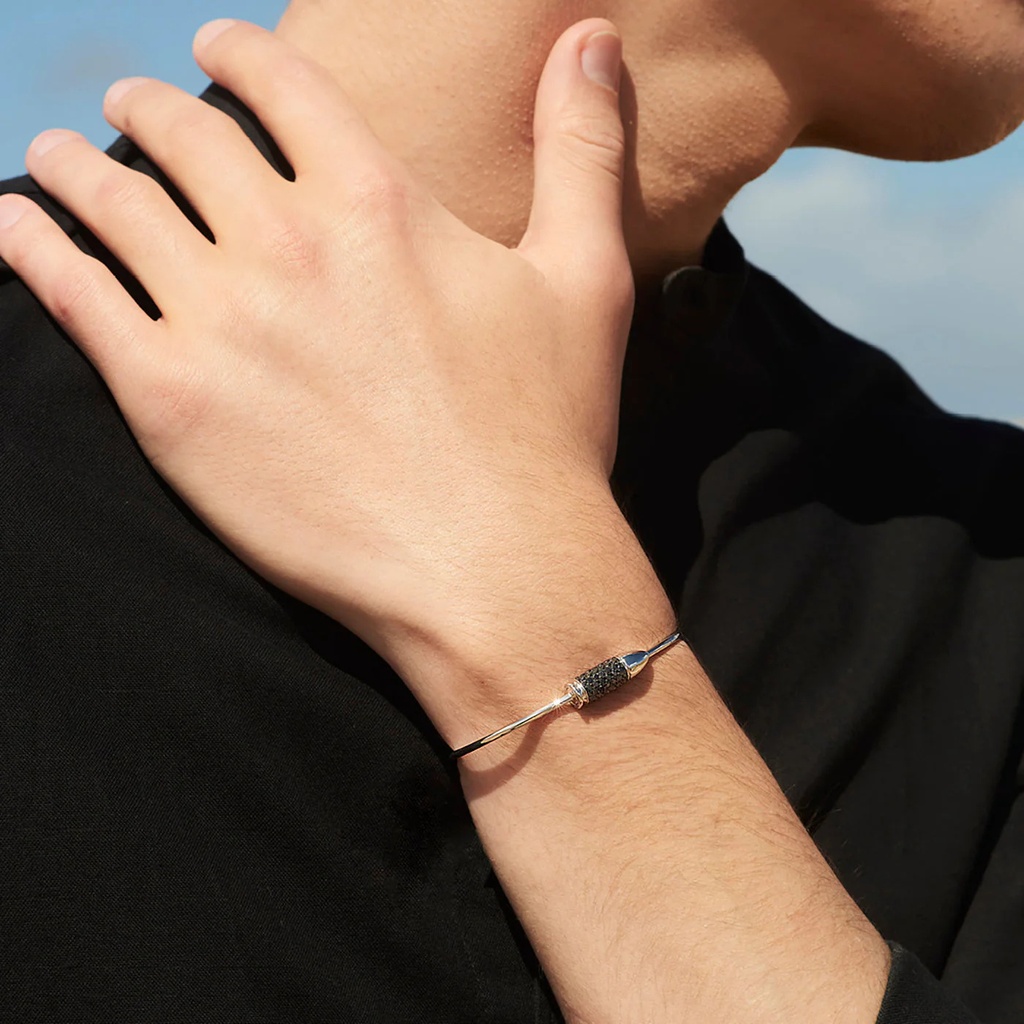 Akillis White Gold Bang Bang Black Diamond Flex Bracelet #2