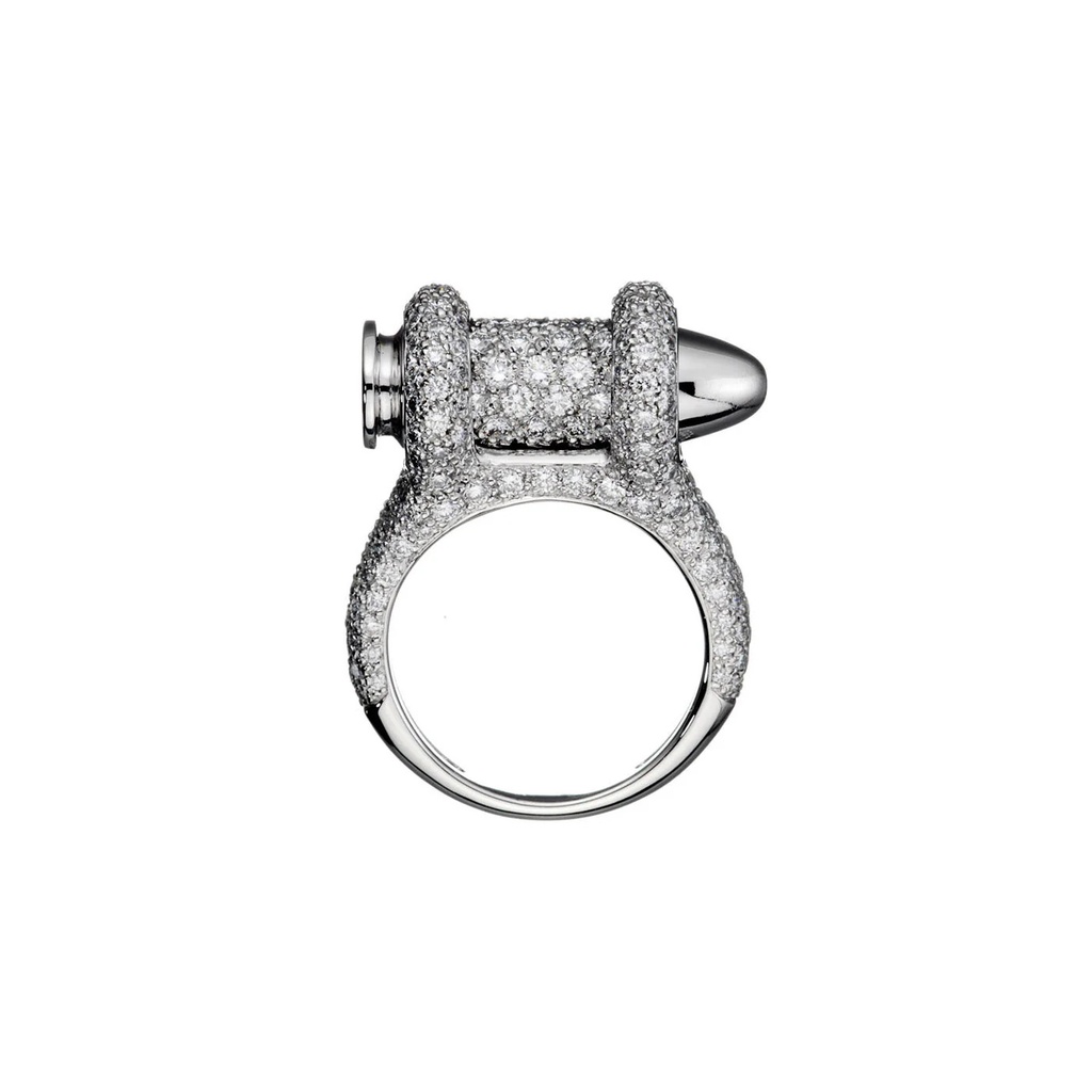 Akillis White Gold Bang Bang Diamond Ring