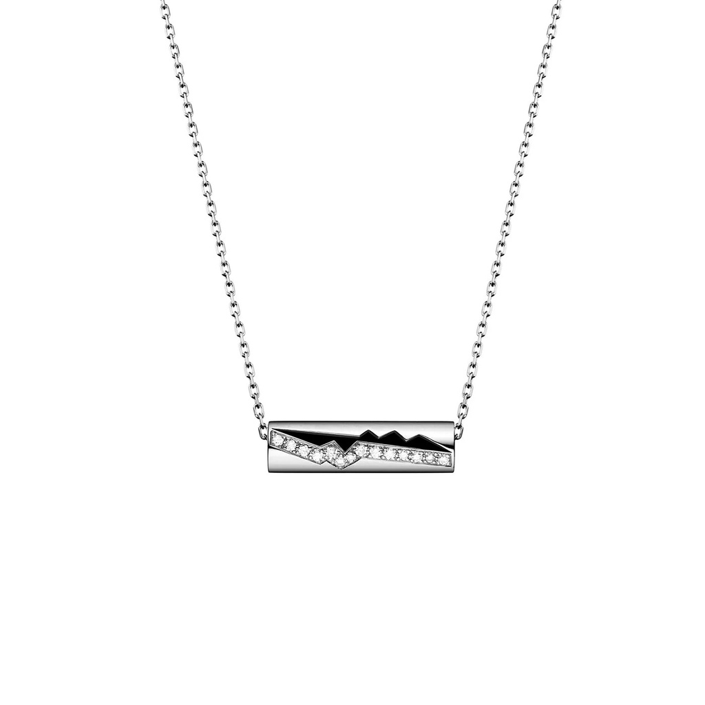 Akillis White Gold Capture Amulet Diamonds Necklace PCA0035-NS