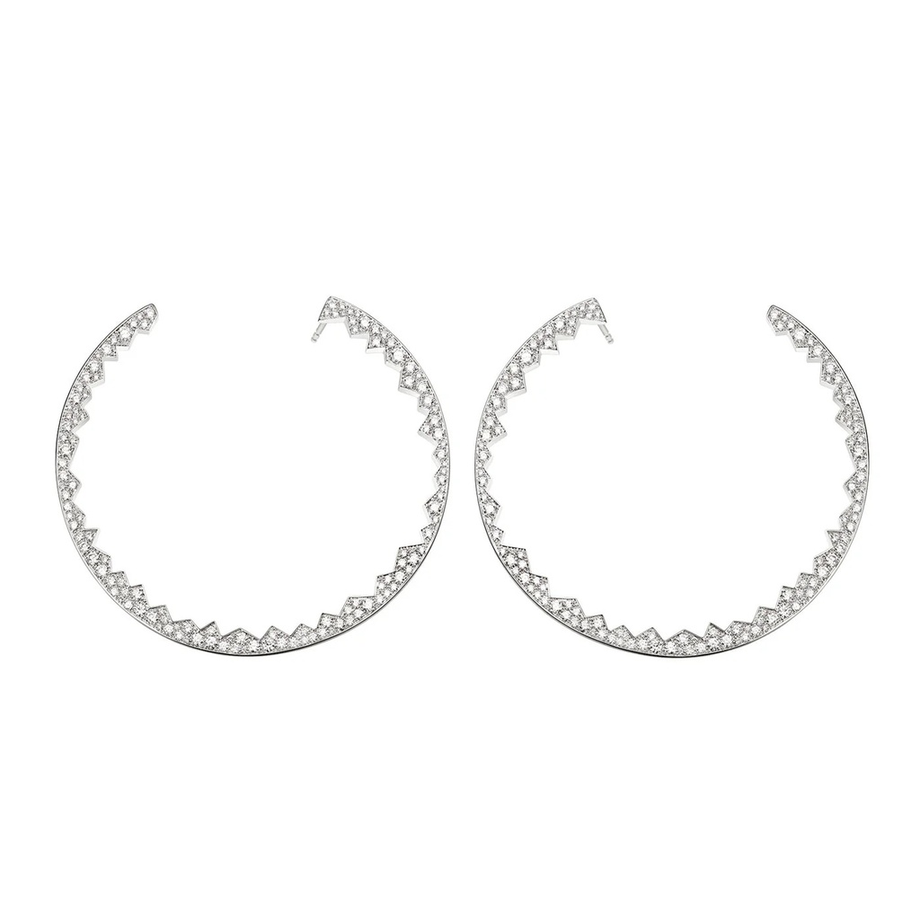 Akillis White Gold Capture Light Diamond Earrings ECA0005-NS