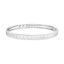 Akillis White Gold Capture Me Bangle Bracelet