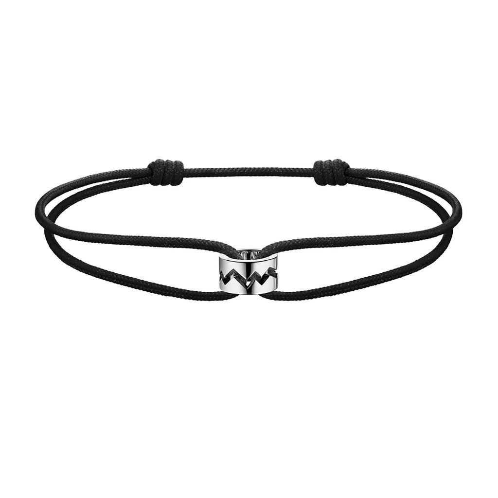 Akillis White Gold Capture Me Cord Bracelet BCA0030