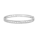 Akillis White Gold Capture Me Diamond Bangle Bracelet