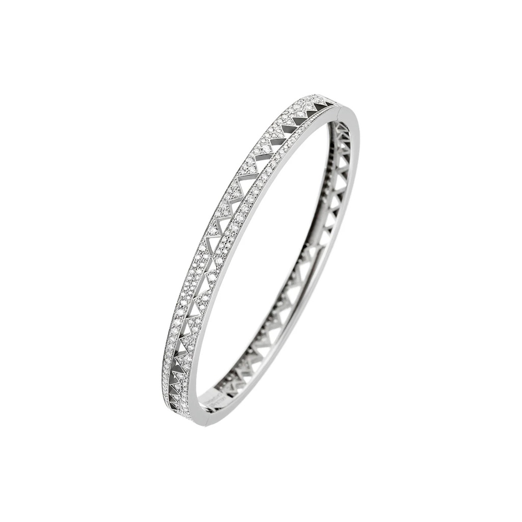 Akillis White Gold Capture Me Diamond Bangle Bracelet