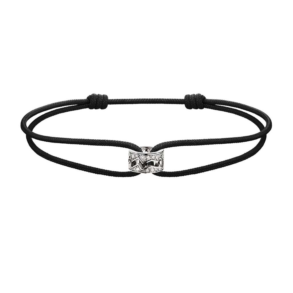 Akillis White Gold Capture Me Diamond Cord Bracelet BCA0027