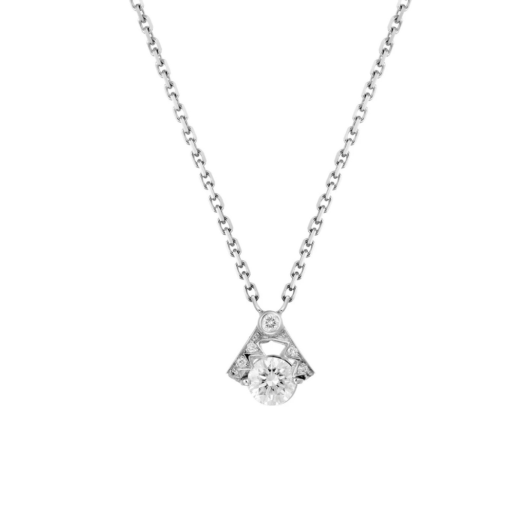 Akillis White Gold Capture Me Diamond Solitaire Necklace PCA0001-NS