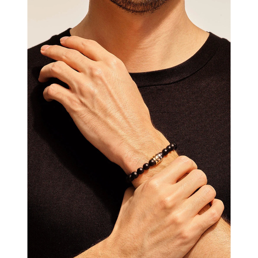 Akillis White Gold Capture Trilogy Beads Bracelet #2
