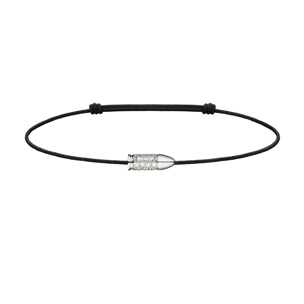 Akillis White Gold Mini Bang Bang Diamond Cord Bracelet BMB0010