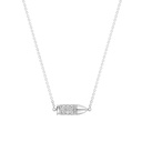 Akillis White Gold Mini Bang Bang Diamond Necklace PMB0018