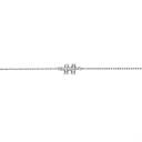 Akillis White Gold Mini Puzzle Diamond Chain Bracelet BMP0002-NS-15cm