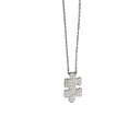 Akillis White Gold Mini Puzzle Diamond Necklace PMP0015-NS