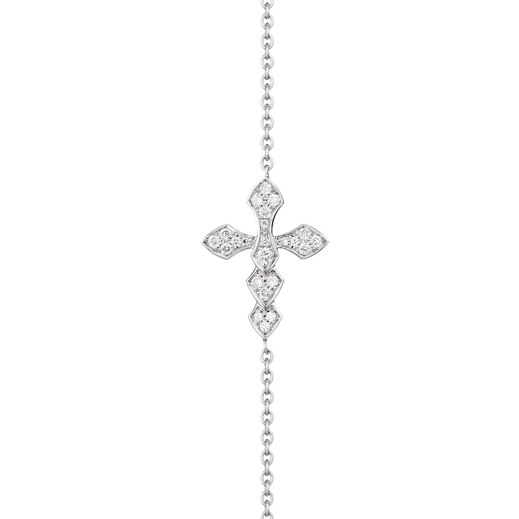 Akillis White Gold Python Diamond Chain Bracelet BPY0007-NS