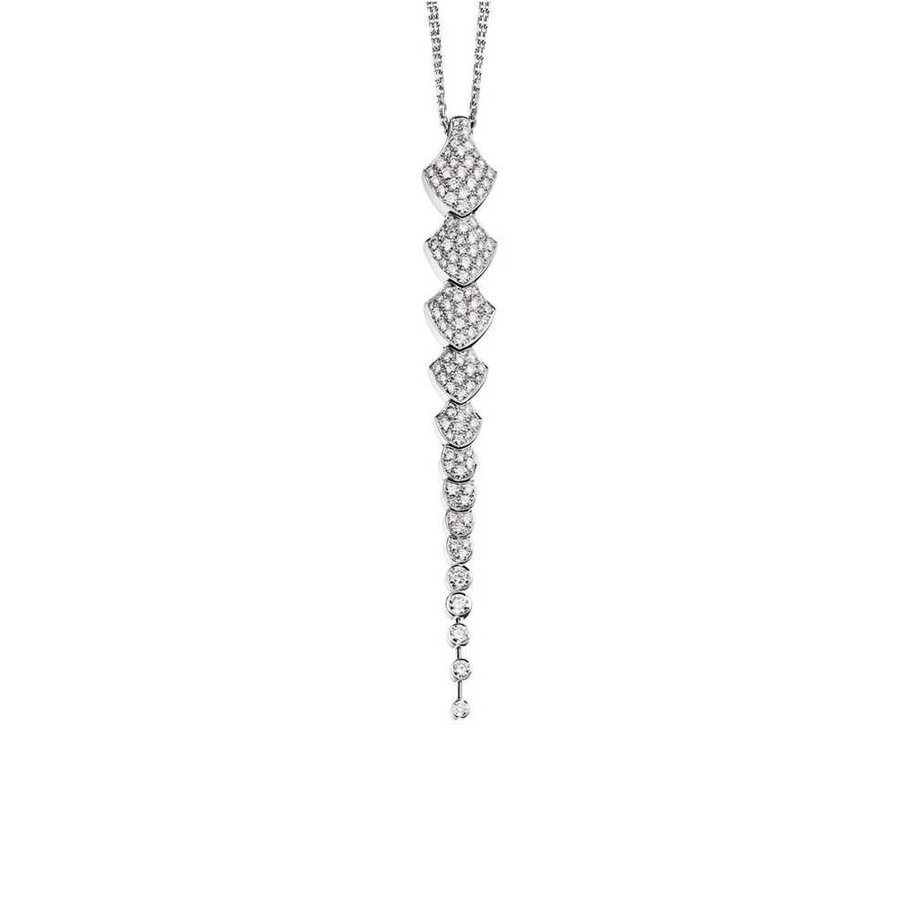Akillis White Gold Python Diamond Necklace PPY0009-NS