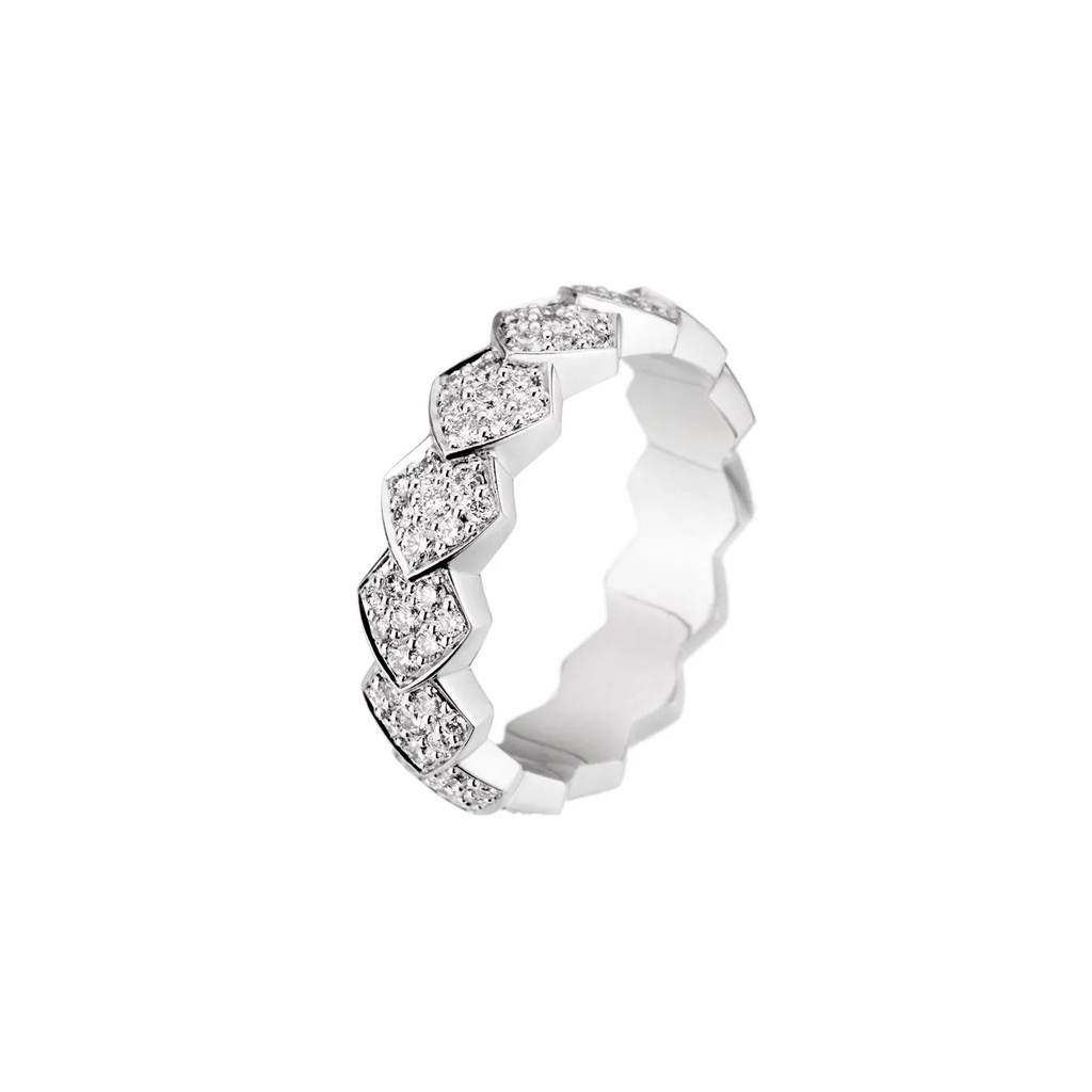 Akillis White Gold Python Diamond Ring