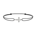 Akillis White Gold Python Diamonds Cord Bracelet BPY0019-NS-15cm