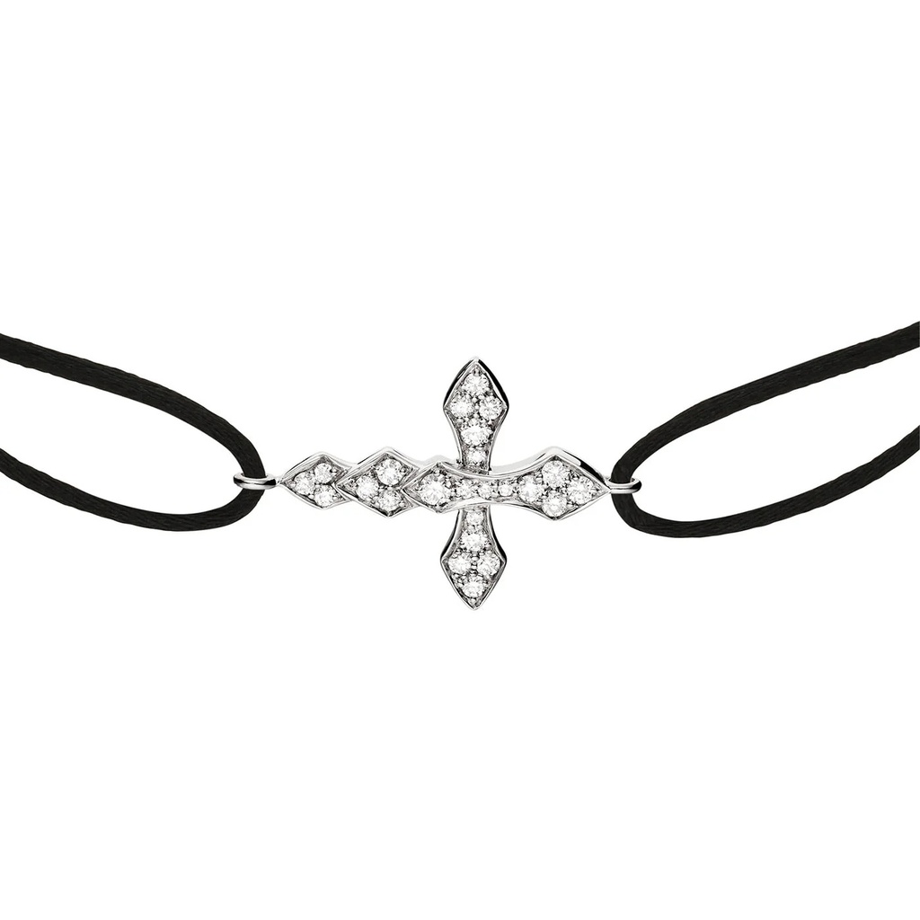 Akillis White Gold Python Diamonds Cord Bracelet BPY0019-NS-15cm #2