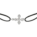 Akillis White Gold Python Diamonds Cord Bracelet BPY0019-NS-15cm #2