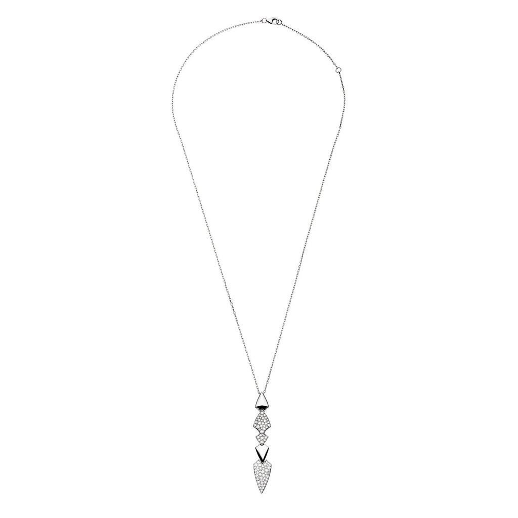 Akillis White Gold Python Diamonds Necklace PPY0024-NS #2
