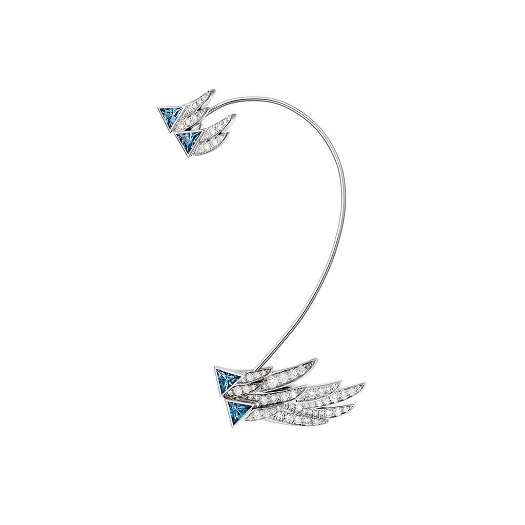 Akillis White Gold Spread Your Wings Topaze Diamond Earring ECR0008-NS