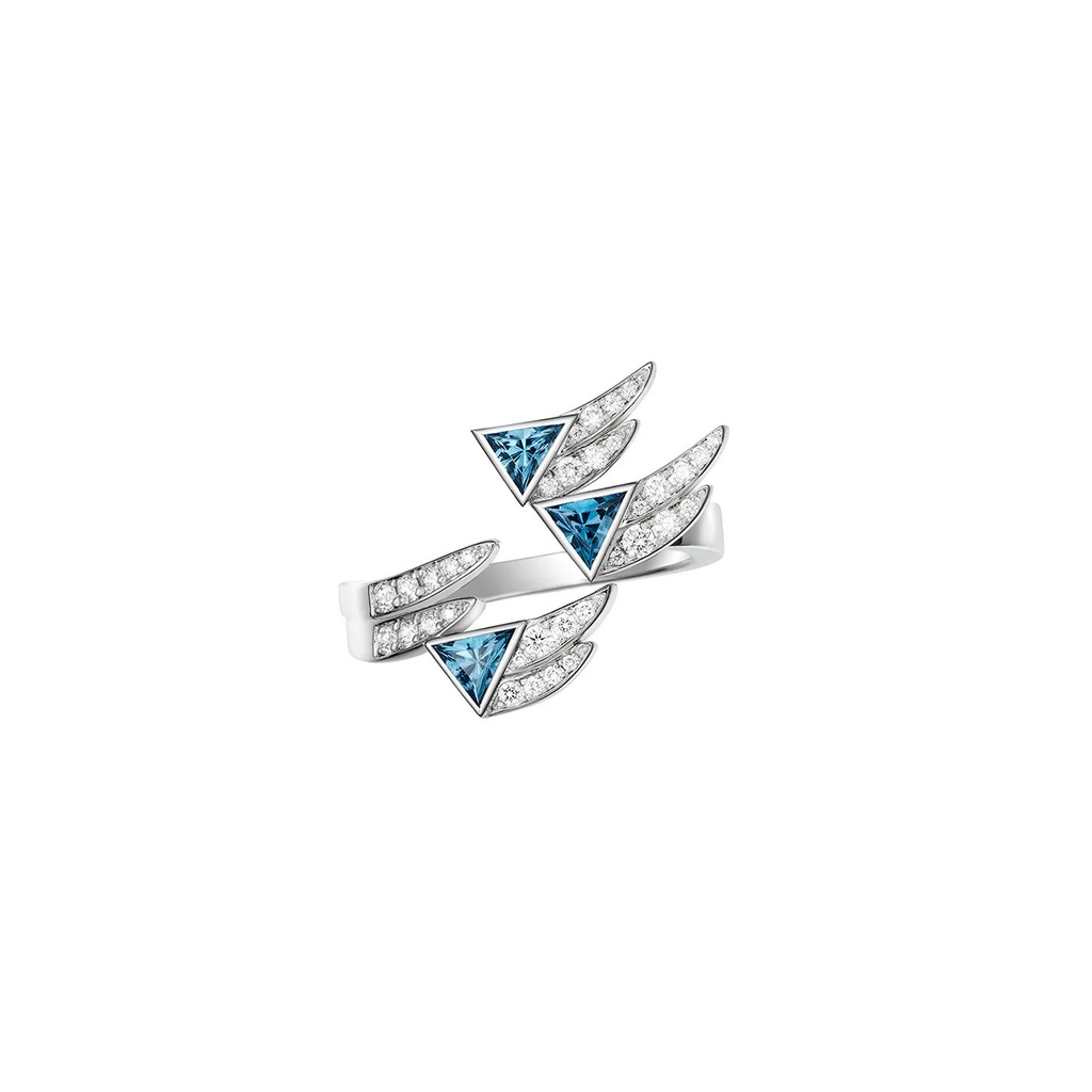 Akillis White Gold Spread Your Wings Topaze Diamond Ring
