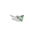 Akillis White Gold Spread Your Wings Tsavorite Diamond Earring ECR0012-NS