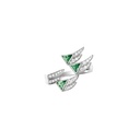 Akillis White Gold Spread Your Wings Tsavorite Diamond Ring