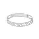 Akillis White Gold Tattoo Diamond Bangle Bracelet