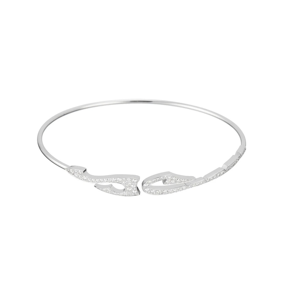 Akillis White Gold Tattoo Diamond Flex Bracelet