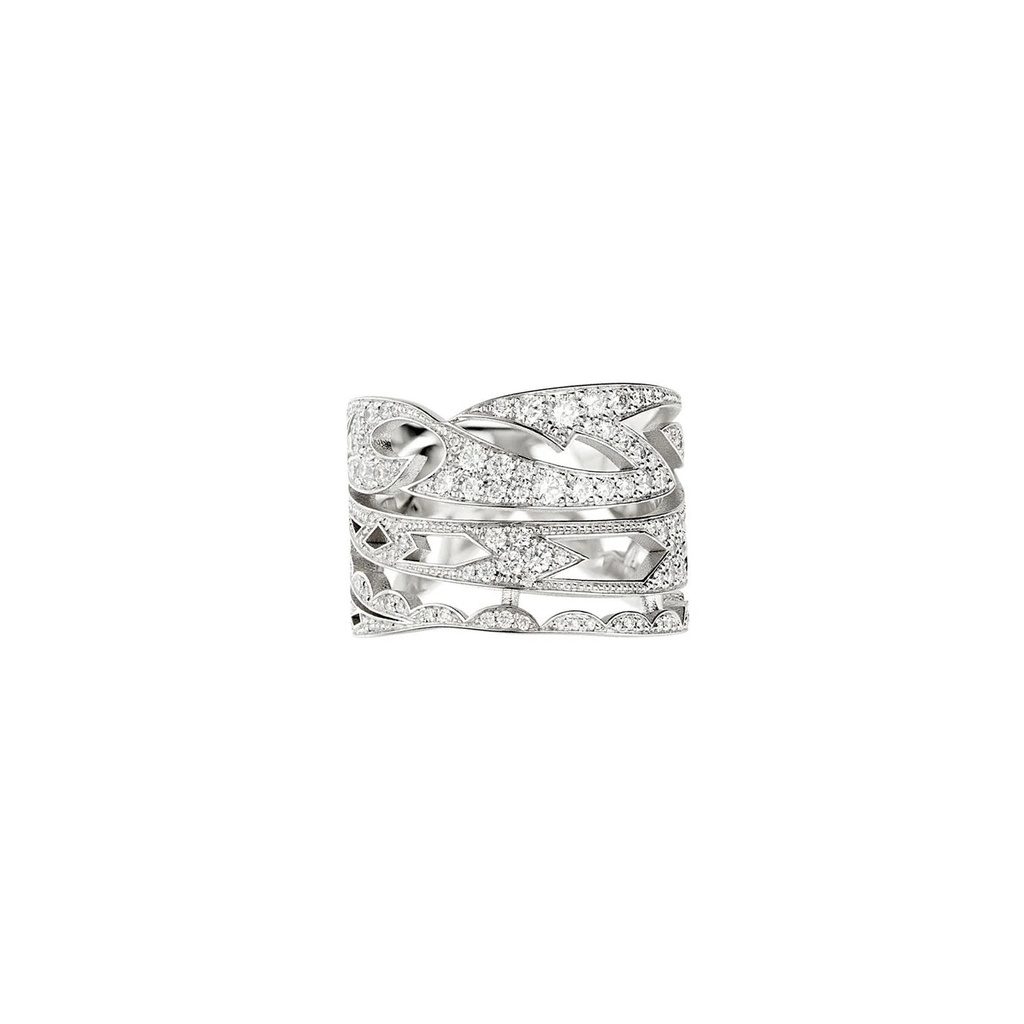 Akillis White Gold Tattoo Diamond Ring