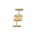 Akillis Yellow Gold Bang Bang Cufflinks CBB0004-NS
