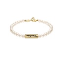 Akillis Yellow Gold Capture Amulet Pearls Bracelet